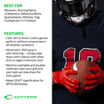 thumbnail image 4 of Cutters, Rev Pro 5.0 Football Receiver Gloves, Adult, L, Solid Gold, 4 of 5