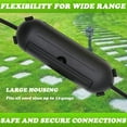 HXXF 4 Pack Outdoor Extension Cord Safety Cover, Waterproof Seal Connection Protectors with 4