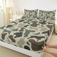 thumbnail image 3 of jejeloiu Mallard Camo Twin Sheet Set (3-Piece) Hunting Farmhouse Luxury Decor, 3 of 7