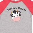 thumbnail image 4 of Inktastic Cow You Doin'? Cute Cow Boys or Girls Toddler T-Shirt, 4 of 5