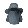 thumbnail image 5 of DimyFew Bucket Hat with Strings Headgear Sun Protective Comfortable Fishing Hats Men Sun Dark Gray, 5 of 7