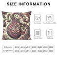 thumbnail image 5 of Orinice Linen Throw Pillow Cover Watercolor Paisley on White Cold Colors Indian Persian Turkish Home Decor Pillowcase  Cushion Cover for Sofa Couch Bed and Car White, 5 of 5
