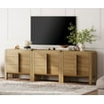thumbnail image 4 of Modern 9 Drawer Dresser TV Stand for TVs up to 100 Inch, Cruved Entertainment Center, Wood TV Console with Storage for Living Room, 4 of 10
