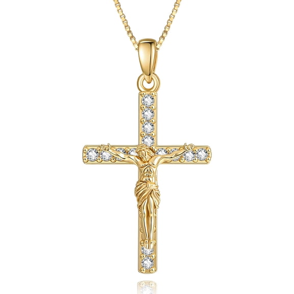 Cross Necklaces for Women Men Crucifix Necklace Jesus Pendant