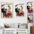 thumbnail image 4 of Designart "Beige Red Music Piano euphony I" Portrait Wall Decor, 4 of 5