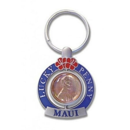 Penny Key - Hawaiian Key Chain Spinner Lucky Penny Maui
