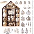 thumbnail image 4 of Juego de adornos de bolas de árbol de Navidad, 70 piezas, bola grande, copo de nieve, estrella, árbol de Navidad, colgante, Noel, decoración del hogar, Año Nuevo, 4 of 5