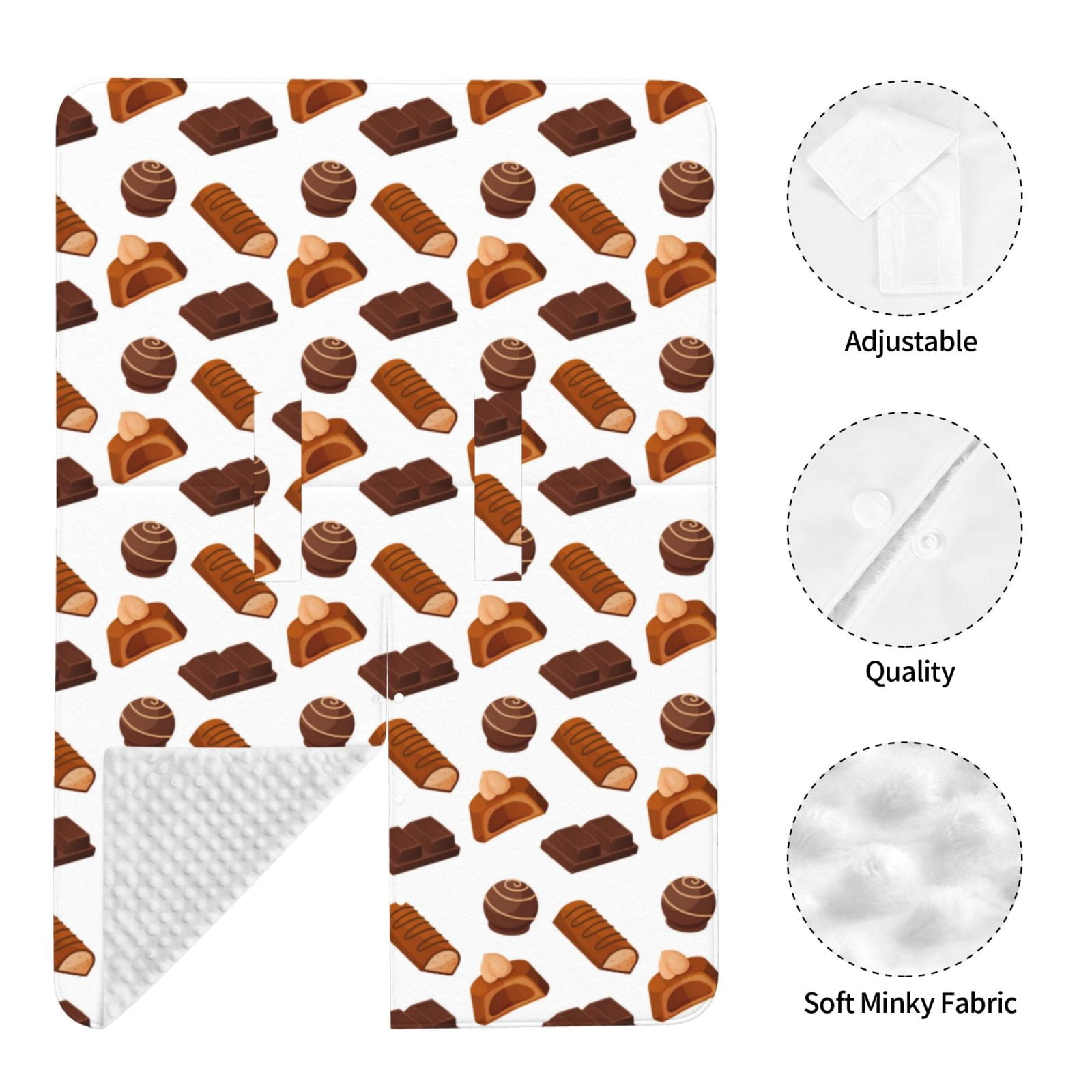 Car Seat Cover Baby - Chocolate Pattern No.9037 Breathable Infant Car Seat Cover for Baby Carseat, Lightweight Comfort Baby Essentials Must Haves Newborn Stuff for Girl Boy