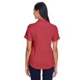 thumbnail image 2 of Harriton Bahama Cord Camp Shirt (M570W) Tile Red, 2XL, 2 of 3