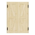 thumbnail image 3 of 32" x 42" Solid Wood Café / Saloon Door Dual Partition Door Porch Entrance Door, 3 of 7