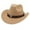 Beige, variant on Man Cowboy Hat - Western Cowboy Style Hat Jazz Bowler Hat Cow Head Decoration Ethnic Style Hat,RD3,M