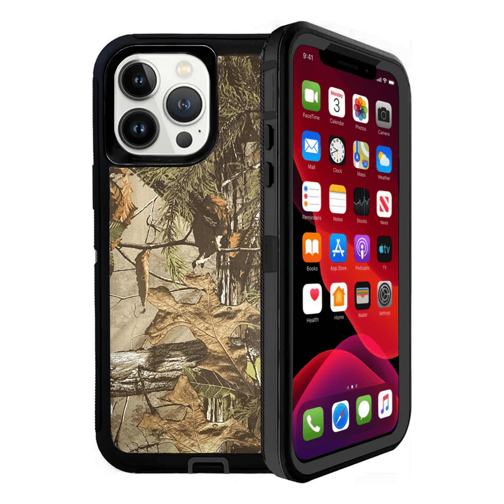 Entronix Heavy Duty Rugged Case for iPhone 12 / 12 Pro Shockproof Dustproof Durable Cover, Camo