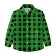thumbnail image 7 of Wancir Little Big Boys Girls & Mens Plaid Flannel Shirt Button Down Family Matching Outfits, 7 of 7
