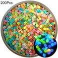 thumbnail image 2 of Desk Accessories Promotion Sale! Glowing Fish Tank Pebbles Glow Pebbles 200Pcs/Bag Mixed Color Outdoor Luminous Stones Glow in Dark Garden Pebbles Fish Tank Decoration Pebble Rocks Aquarium Deco, 2 of 3