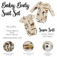 thumbnail image 3 of Sweet Jojo Designs Wild West Cowboy Multicolor 6-12M Baby Clothes Bodysuits, 3 of 4