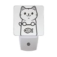 thumbnail image 6 of Yayeee LED Plug in Night Light for The Home with Auto Dusk to Dawn Light Sensors, 2 Pack, Cute Chubby Cat, 6 of 6