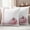 White Pink, variant on Pink Pumpkin Outdoor Waterproof Pillow Covers, Thanksgiving Fallen Leaves Autumn Stripe Decorative Square Throw Pillowcase Sofa Cushion Sham for Patio/Couch/Chair, 24"x24" 2 Pack