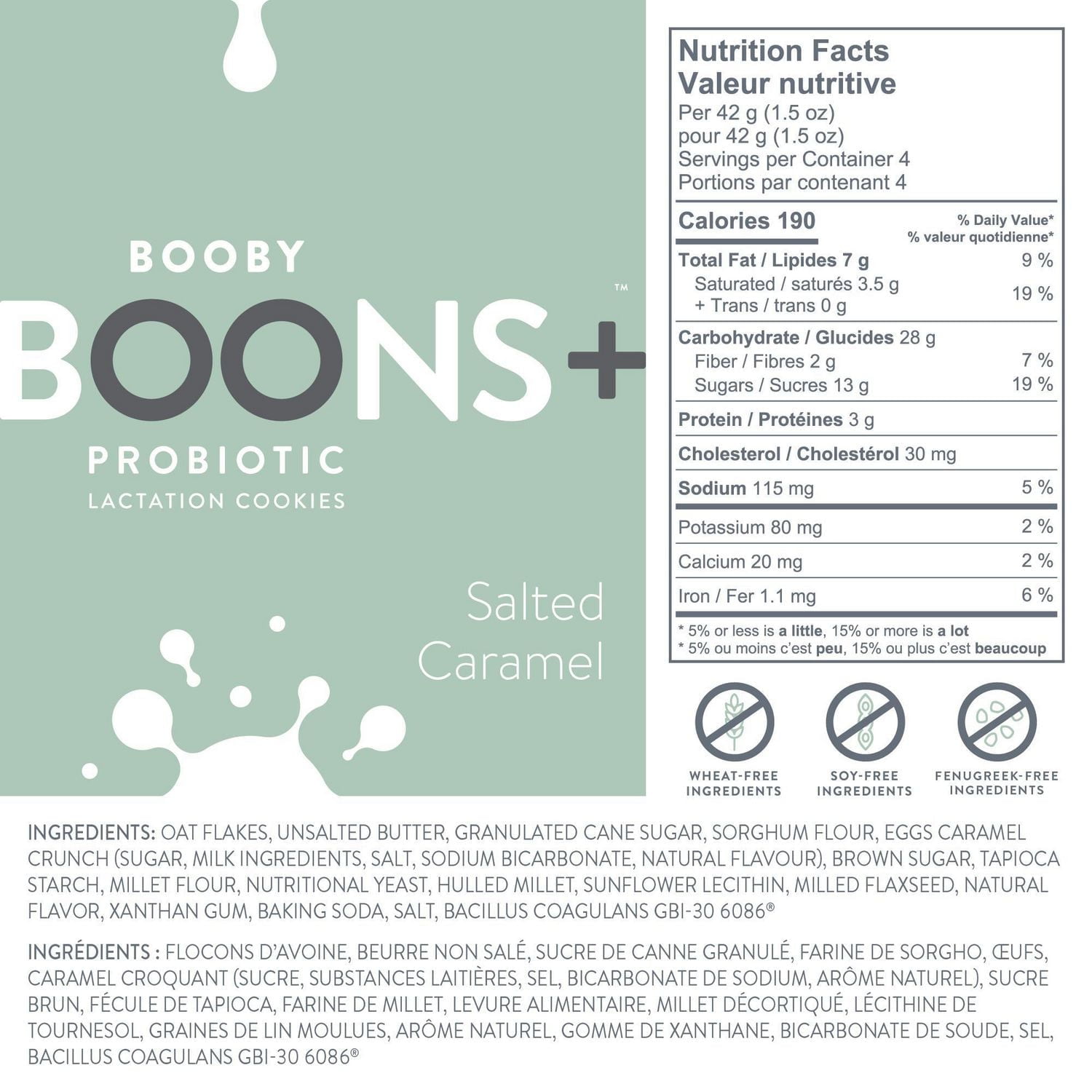 Probiotique Biscuits de lactation Caramel