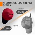 thumbnail image 4 of Wall Mount Hat Hook Punch-free Adhesive Baseball Cap Holder Compatible Home Bedroom New, 4 of 5
