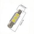 thumbnail image 6 of 10pcs White LED 29mm 5050 3SMD Fuse Vanity Mirror Light Bulb for 6641 TS-14V1CP, 6 of 7