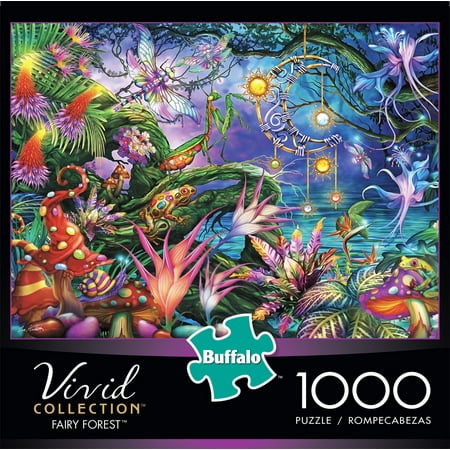 Buffalo Games Vivid Collection Fairy Forest 1000 Pieces Jigsaw Puzzle