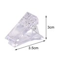 thumbnail image 2 of 10pcs Polygel Nail Tip Clips for Quick Building Polygel Nail Shape Clear Plastic Nail Tip Clips for Finger Crystal Manicure Clip Holder, 2 of 5