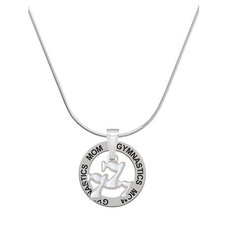 Delight Jewelry Three Lucky 7s Gymnastics Mom Ring Charm Necklace, 18"