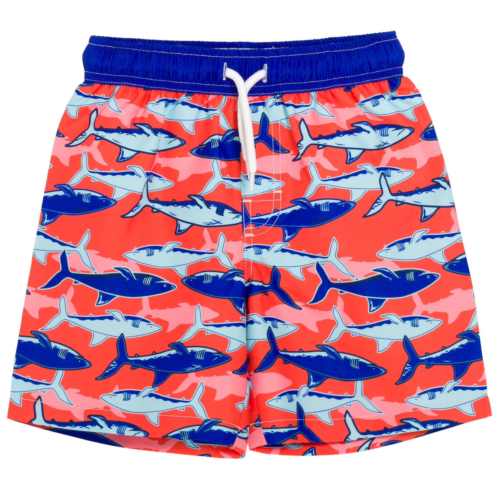 Dreamwave Shark Toddler Boys Swim Trunks Bathing Suit Red 5T - Walmart.com