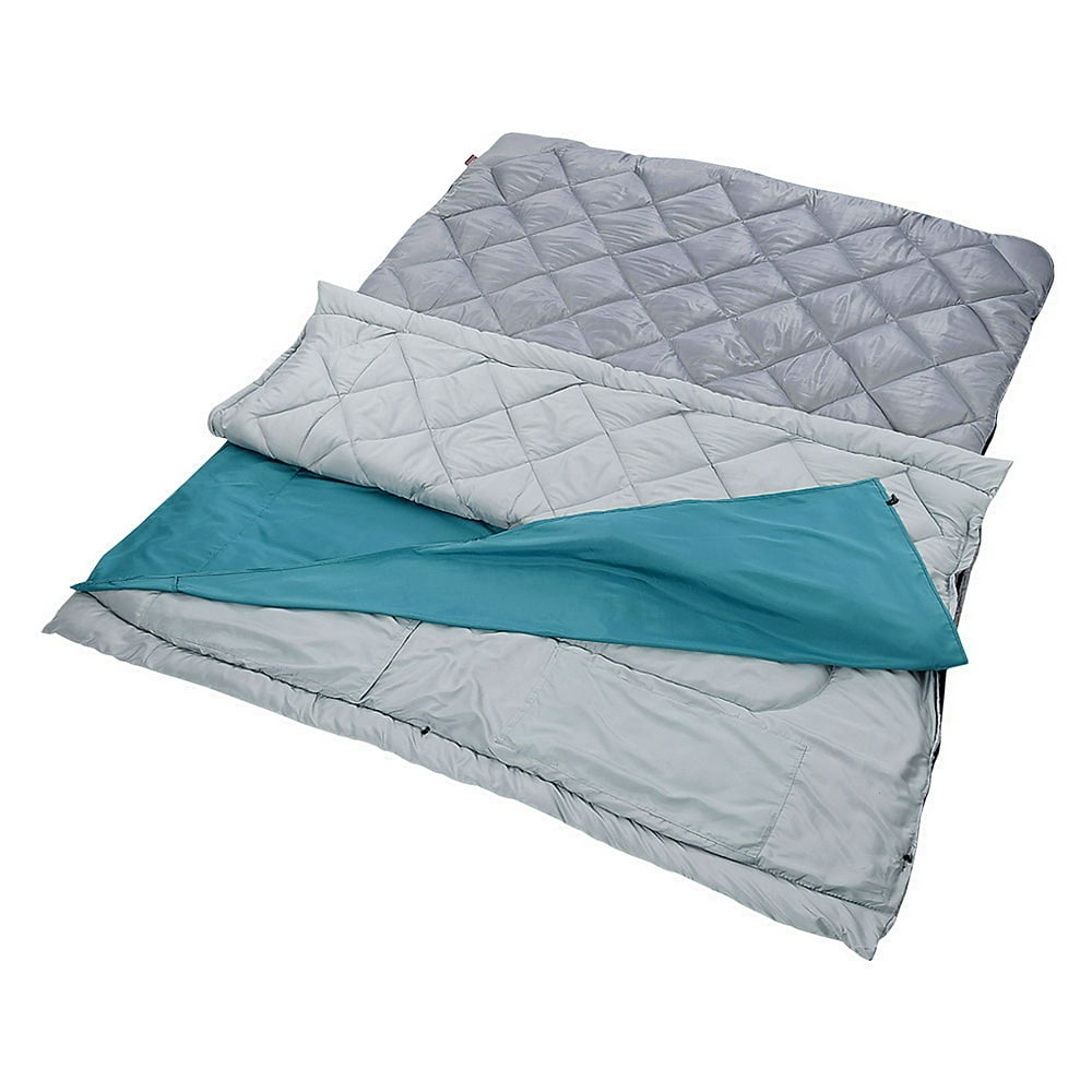 Coleman® Tandem 45°F Adult 2 Person Double Sleeping Bag, Gray - Walmart ...