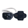 thumbnail image 2 of 2FT POWER ADAPTER CABLE 5-15R TO C14, 2 of 2