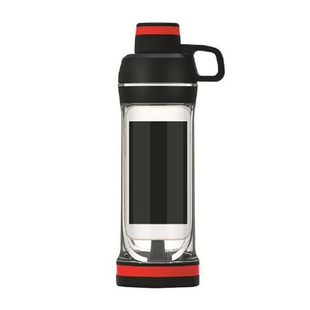 

Portable for Creative 400ml Water Bottle with Hiding Phone Pocket Secret for Pill Organizer Bottle Sports Fitness Water Cup Drinkware
