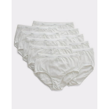 Hanes Women s Breathable Cotton Brief Underwear  White or Assorted  10-Pack 6