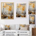 thumbnail image 4 of Designart "Birch Woods Autumn VIII" Floral Floater Framed Wall Art Print, 4 of 7