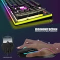 thumbnail image 4 of RedThunder K10 Wireless Gaming Keyboard and Mouse Combo, LED Backlit Rechargeable 3800mAh Battery, Mechanical Feel Anti-ghosting Keyboard + 7D 3200DP, 4 of 7