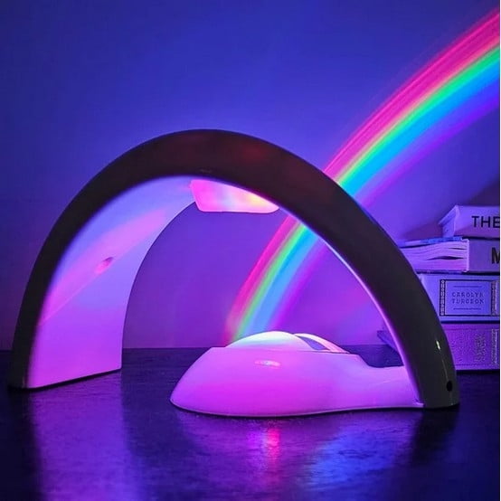 Projector Night Light for Kids, Starry Sky LED Projector Lamp, Adjustable Mood Lighting, Relaxing Rainbows & Soothing Nightlight for Bedroom, Gift for Children, Sleep Environment