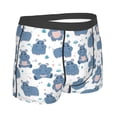thumbnail image 3 of Daiia Cute Hippos Men's Underwear Boxer Briefs, Cotton Stretch Moisture-Wicking Underwear-XX-Large, 3 of 9