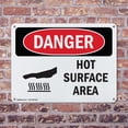 thumbnail image 4 of (2 Pack) Hot Surfaces In This Area OSHA Danger Sign 10 Inch X 7 Inch Plastic Sign, Weather Resistant, UV Protected for Workplace, Business, and Construction Site, Made in the USA, 4 of 8