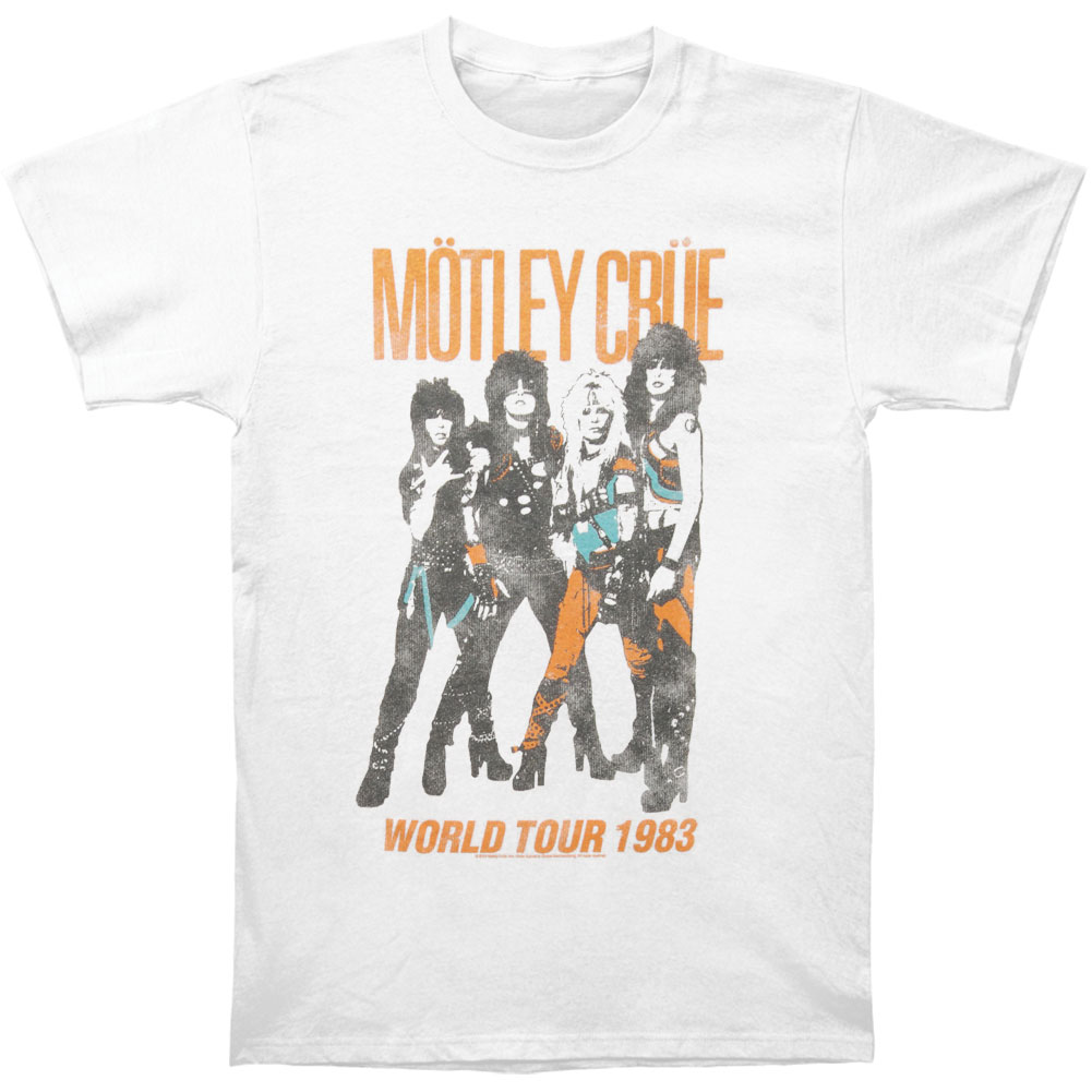 Motley Crue Men's World Tour Vintage T 