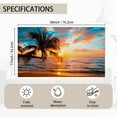 thumbnail image 6 of Sunset Door Mat 17x30 Inch, Tropical Palm Trees Sea Beach Welcome Mats Home Decor Farmhouse Doormats,Decorations for Front Door,Indoor,Outdoor, 6 of 6