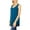 Teal, variant on Womens Sleeveless Round Neck Relaxed Fit Tank Top