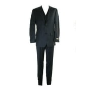 Michael Michael Kors Navy 3Pc Plaid Vested Suit 38R-31W