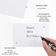 thumbnail image 4 of 50Pcs Blank Index Cards White Cardstock Paper Heavy Weight Thick Bulk Rectangle Double Side Unlined Greeting Note CardsDIY, 4 of 6