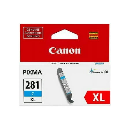 Canon - CLI-281 XL High-Yield - Cyan Ink Cartridge - Cyan