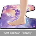 thumbnail image 4 of PhooArto Toilet Lid Cover and U-Shaped Toilet Floor Mat Set of 2 Pieces, Sparkling Stars Unicorn Toilet Mat Set, Machine Washable Seat Covers Non-Slip Absorbent Rugs, 4 of 6