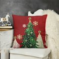 thumbnail image 2 of SHANXI Christmas Decorative Decoration Home Party Red Cushion Case for Couch Sofa 20x20in, 2 of 5