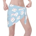 thumbnail image 3 of Disketp Cartoon Sushi Women Swimsuit Cover Up Short Chiffon Summer Beach Sarong Bikini Wrap Skirt Bathing Suit, 3 of 7
