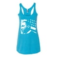 thumbnail image 2 of Wild Bobby, Martin Luther King Jr Classic MLK Black History Flag, Black Pride, Women Tri-Blend Racerback Tank Top, Vintage Turquoise, Small, 2 of 4