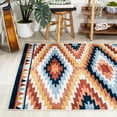 thumbnail image 3 of JONATHAN Y SOUTH WESTERN 5 x 8 Area Rug, Konya Diamond Kilim Geometric - Yellow/Red/Blue, SWC101A-5, 3 of 10
