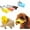 Yellow, variant on Dog Muzzles Anti Bite Silicone Duck-Bill Duck Mouth Shape Dog Mouth Covers Anti-Called Muzzle for Puppy Dogs