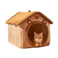 thumbnail image 1 of Cama para Gatos KooTeedd Cueva Acogedora Tipo Tienda con Cojín Desmontable, 1 of 7